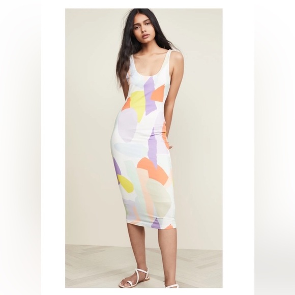 Alice + Olivia James Scoop-neck Sleeveless Fitted Dress SZ 4 - Picture 2 of 13